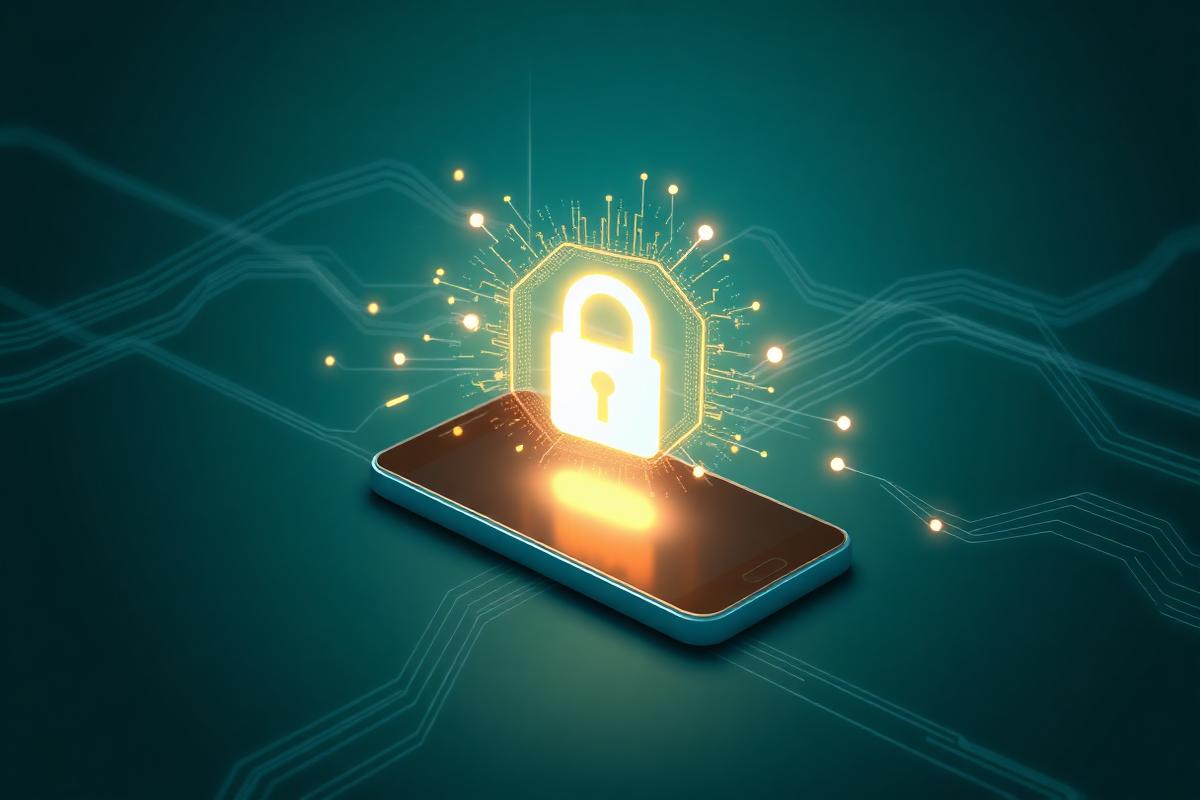 Smartphone displaying a digital identity card interface